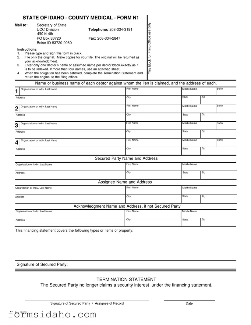 Idaho N1 Form