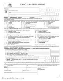 Idaho 75 Form