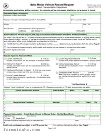 Idaho Itd 3374 Form