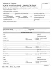 Idaho Wh 5 Form